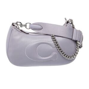 Coach Teri Mist (lavender) Quilted Chain Strap and Guitar Strap EUC